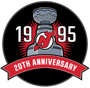 New Jersey Devils 2014 15 Anniversary Logo heat sticker
